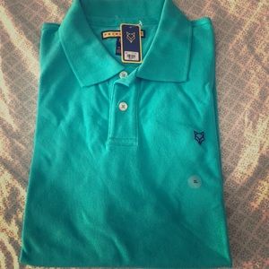 NWT- men's teal polo shirt